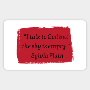 Sylvia Plath Magnet